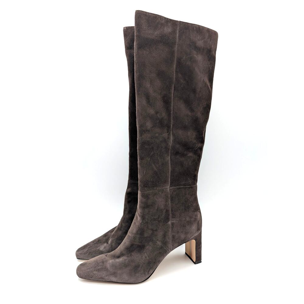 Sam Edelman Sylvia Knee High Heel Boots Womens Chocolate Brown Size US10M EU41